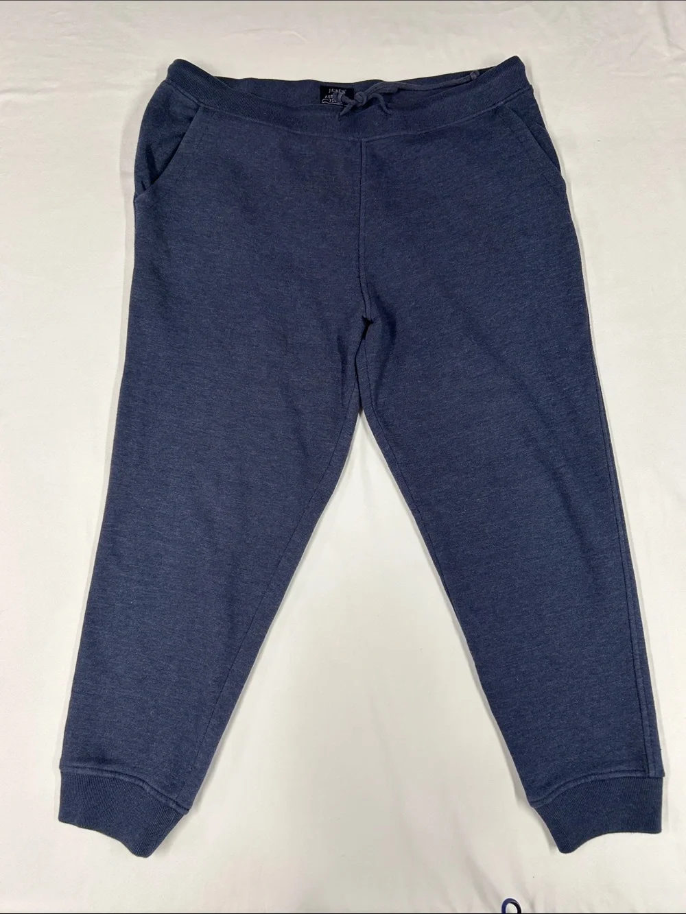 J.Crew Men’s Authentic Fleece Jogger Sweatpants Navy Medium AL878